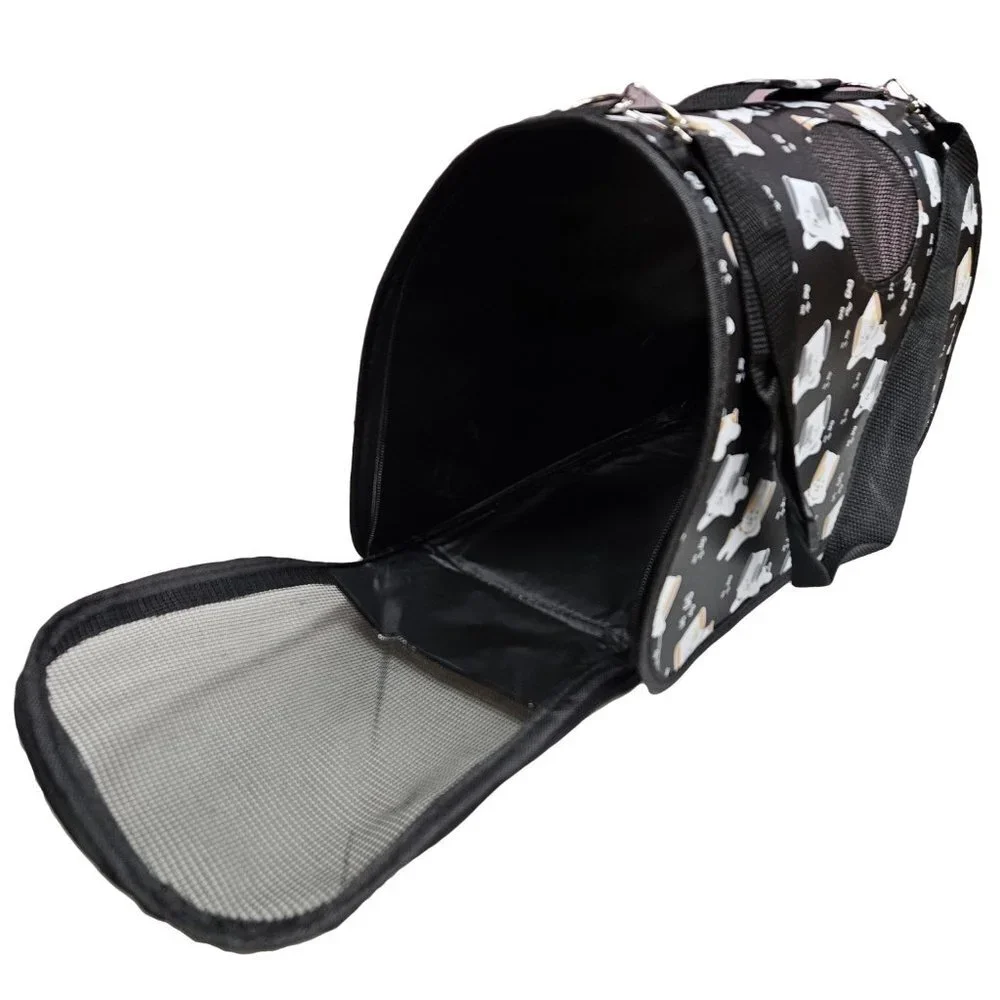 Pet Carrier for Cat, Dog or Other Pets, Sleepy Puppies Print
